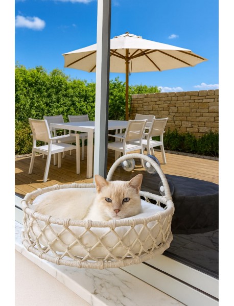 Kedi ve Küçük Irk Köpekler İçin Konforlu Yatak El İşçiliği Kedi ve Küçük Irk Köpekler İçin Konforlu Yatak El İşçiliği