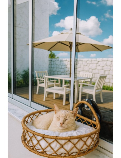 Kedi ve Küçük Irk Köpekler İçin Konforlu Yatak El İşçiliği Kedi ve Küçük Irk Köpekler İçin Konforlu Yatak El İşçiliği